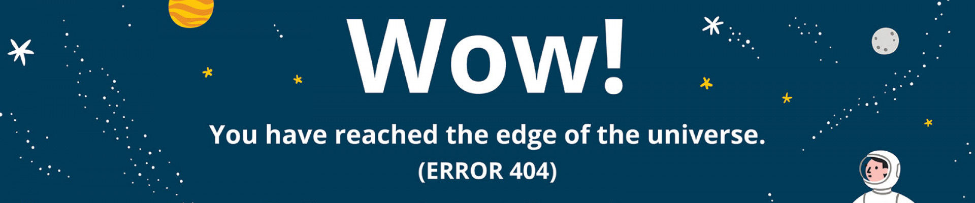 404 - Page Not Found Hero Image